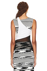 Missoni Top in Black & White Space Dye, view 4, click to view large image.