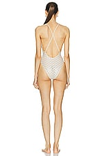 Missoni One Piece Swimsuit in Brilliant White, view 3, click to view large image.