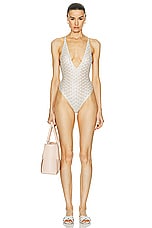 Missoni One Piece Swimsuit in Brilliant White, view 4, click to view large image.
