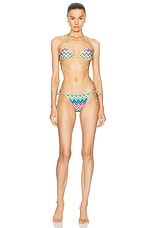 Missoni Triangle Bikini Set in Carioca Micro Chevron, view 1, click to view large image.