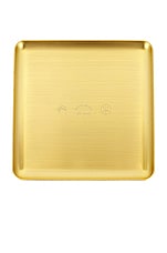 Mister Green Square Trifecta Logo Rolling Tray in Gold, view 2, click to view large image.