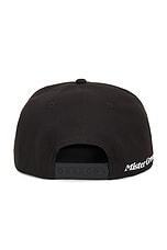 Mister Green Iconic 6 Panel Cap in Black, view 2, click to view large image.