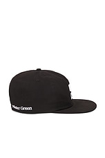 Mister Green Iconic 6 Panel Cap in Black, view 3, click to view large image.