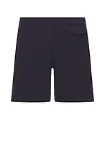 Mister Green Crochet Track Shorts in Navy, view 2, click to view large image.