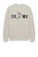 Mister Green USMG Mock Crewneck in Heather, view 1, click to view large image.