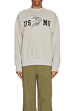Mister Green USMG Mock Crewneck in Heather, view 3, click to view large image.