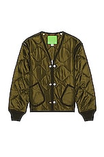 Mister Green M-65 Varsity Liner in Olive, view 1, click to view large image.