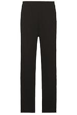 Mister Green Crochet Tracksuit Pant in Black, view 1, click to view large image.