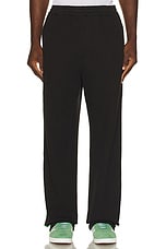 Mister Green Crochet Tracksuit Pant in Black, view 4, click to view large image.