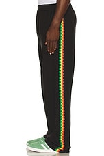 Mister Green Crochet Tracksuit Pant in Black, view 5, click to view large image.