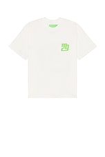 Mister Green Iconic Tee in White, view 2, click to view large image.