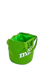 Mister Green Round Grow Pot Large Tote Bag in Green, view 4, click to view large image.