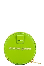 Mister Green Round Satchel Wallet in Green, view 2, click to view large image.