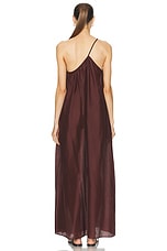 Matteau Voluminous One Shoulder Dress in Burgundy, view 3, click to view large image.
