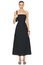 Matteau Broderie Strapless Dress in Floral Broderie Black, view 1, click to view large image.