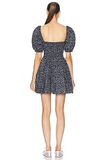 Matteau Shirred Peasant Mini Dress in Dandelion, view 3, click to view large image.