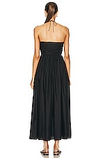 Matteau Bandeau Rouched Sundress in Black, view 3, click to view large image.
