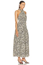Matteau Scarf Halter Dress in Paisley, view 2, click to view large image.