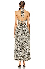 Matteau Scarf Halter Dress in Paisley, view 3, click to view large image.