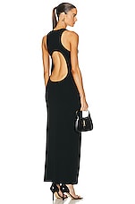 Matteau Open Back Knit Dress in Black, view 1, click to view large image.