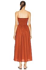 Matteau Shirred Bodice Dress in Sienna, view 3, click to view large image.
