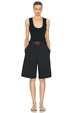 Matteau Long Chino Short in Black, view 4, click to view large image.