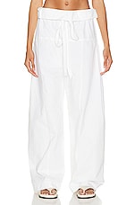 Matteau Fisherman Drawcord Pant in White, view 1, click to view large image.