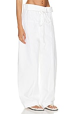 Matteau Fisherman Drawcord Pant in White, view 2, click to view large image.