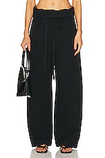 Matteau Fisherman Drawcord Pant in Black, view 1, click to view large image.