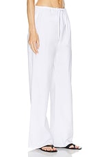 Matteau Drawcord Pant in White, view 2, click to view large image.