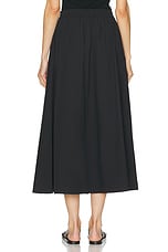 Matteau Relaxed Everyday Skirt in Black, view 3, click to view large image.
