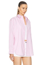Matteau Classic Stripe Shirt in Sorbet Stripe, view 2, click to view large image.