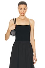 Matteau Everyday Singlet Top in Black, view 1, click to view large image.