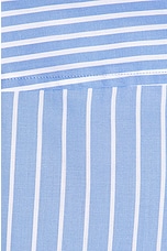 Matteau Contrast Stripe Shirt in Sky Stripe, view 5, click to view large image.