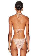 Matteau String Triangle Bikini Top in Starflower, view 3, click to view large image.