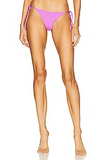 Matteau String Bikini Bottom in Orchid Crinkle, view 1, click to view large image.