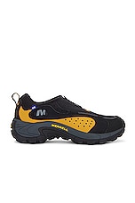 Merrell 1TRL x Nicole Mclaughlin Moc Speed Strk Evo Se in Black & Amber, view 1, click to view large image.