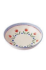 Misette Hand Painted Serving Bowl in Jardin Tulips, view 1, click to view large image.