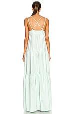 MATTHEW BRUCH Cross Strap Maxi Dress in Seafoam, view 3, click to view large image.