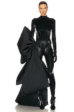 【関税込み】Mugler ブラック コルセット フーディ 241345M202000_1.jpg