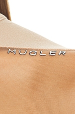 Mugler Gloved Catsuit in Powder & Nude 01, view 5, click to view large image.