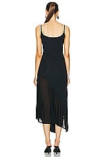 Mugler Slit Dress in Black, view 4, click to view large image.