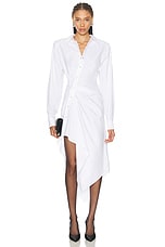 asymmetrical shirt dress Asymmetric  nomadic artisan Elevate your wardrobe with the Silk shirtdress by LEMAIRE Mugler padded-shoulder Asymmetrical Shirt Dress