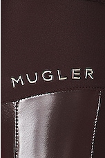 Mugler Illusion Legging in Dark Raisin, view 7, click to view large image.
