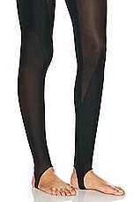 Mugler Glass Legging in Black, view 5, click to view large image.