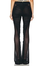 Mugler Mesh Flare Pant in Black, view 4, click to view large image.