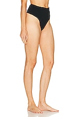 Mugler Bikini Bottom in Black, view 2, click to view large image.