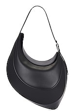 Mugler Spiral Shoulder Bag in Black, view 1, click to view large image.