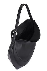 Mugler Spiral Shoulder Bag in Black, view 5, click to view large image.