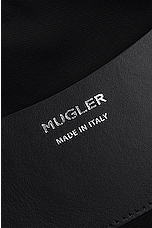Mugler Spiral Shoulder Bag in Black, view 6, click to view large image.
